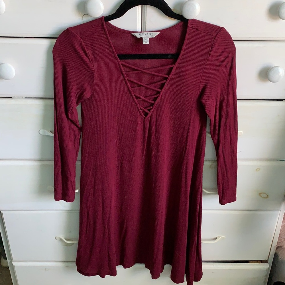 American Eagle Criss-Cross Front flowy dress